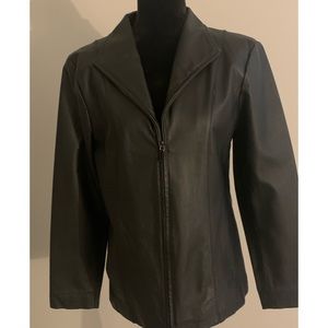 Sleek 100% Genuine Leather Lined jacket